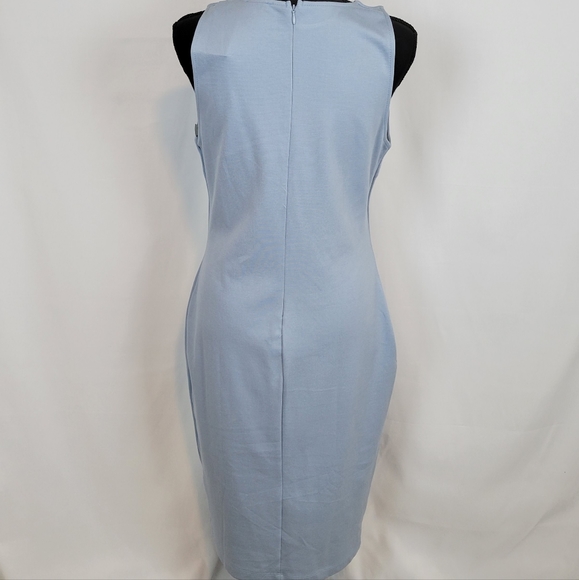 Fashion Nova Dresses New Fashion Nova Body Sculpting Midi Dress In Light Blue Size Xl Poshmark